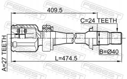 Febest  0111-Acv30rh febest toyota camry