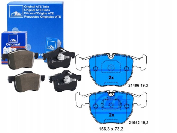 ATE  Brake pads bmw front e39 11 95- ate + collision assistant #34