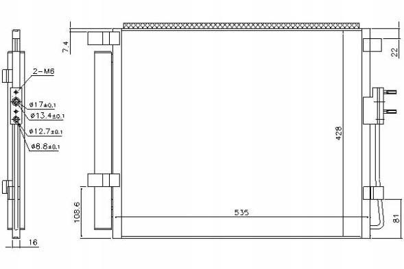 Nissens NIS940391(iMOTO) Air conditioning condenser hyundai grand santa fé san + driver's essential #37