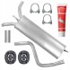 Ferroz  Final silencer mercedes 200 200d 230 250d t124 84 - 95 2.0 d 2.0i 2.3 2.5