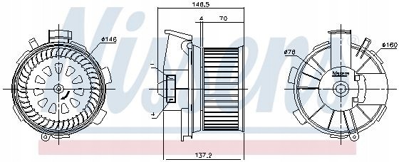 Nissens  Nissens 87744 indoor fan