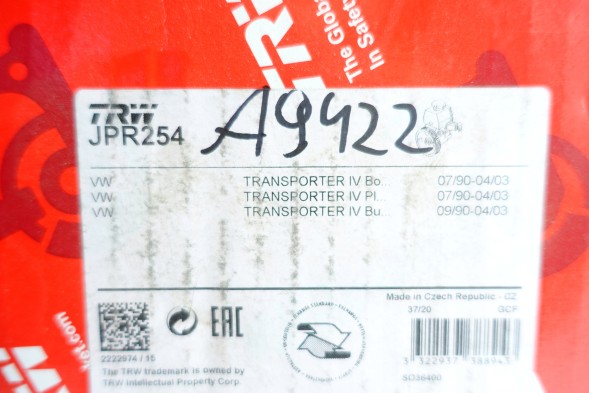 TRW JPR254 Lucas booster pump jpr254 vw transporter iv 1.9td 68km 92-03, 2.5tdi