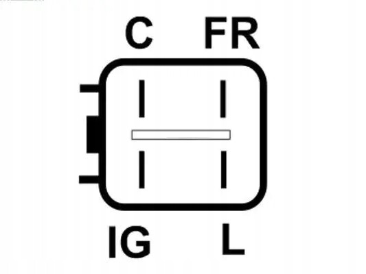 AS-PL  Alternator 70a a5076 as-pl honda civic fr-v vii