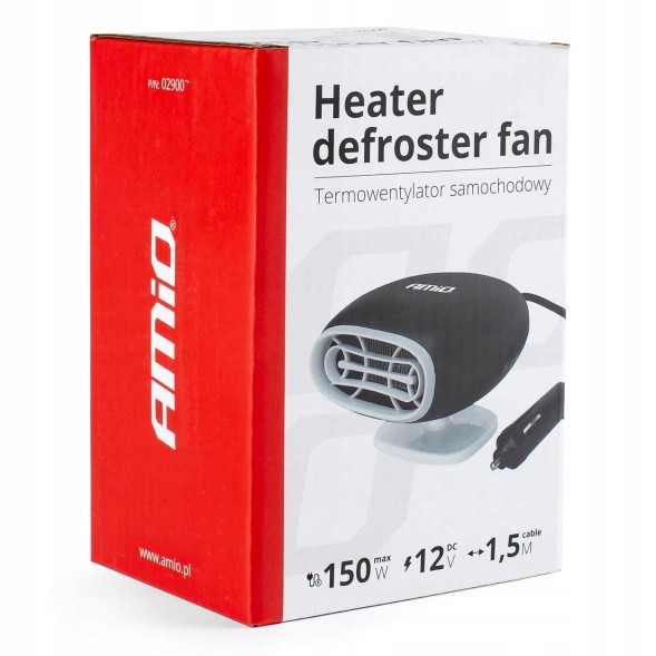 Amio 02900 Fan heater car blower 12v