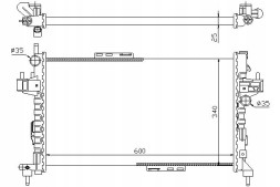 Nissens Engine cooler opel combo combo tour corsa c ti + collision assistant #34