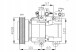NRF PRO/32204 NRF Air conditioning compressor hyundai santa fe 00-05 hs-1 + collision assistant #34