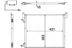 Behr Hella Service PRO/8FC 351 304-481 BRH Condenser behr hella 12805059 ol5587 351304481 tsp + collision assistant #34