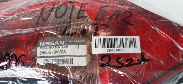 Nissan OE 26555-3VV0A Nissan note e12 lamp left rear 26555-3vv0a