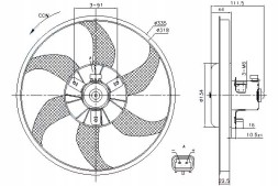 Nissens 85782/NIS Nissens radiator fan opel adam, corsa d, c + driver assistant #28
