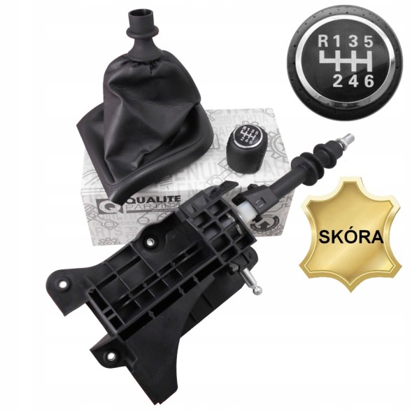 QP 46314090 + GC DUC 06- + GH BOX 6BL Gear shift lever + booth citroen jumper peugeot boxer 06- 6b