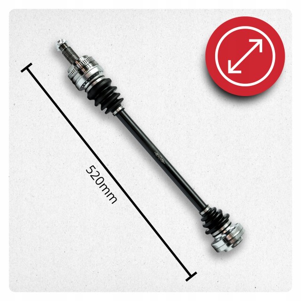 BRV B57 Rear half axle rear right bmw 3 (e90 e91 e92) 316 and 318 and 320 and 323 and new