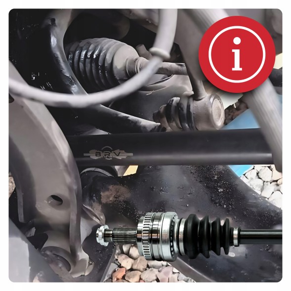 BRV B57 Rear half axle rear right bmw 3 (e90 e91 e92) 316 and 318 and 320 and 323 and new