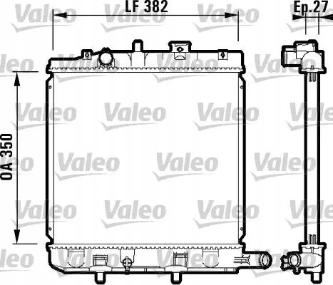 Valeo 732726 Water cooler 732726 valeo mazda demio