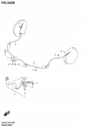 Suzuki OE 54402-52RH2 Suzuki swift mk8 2018-24 -handbrake cable left