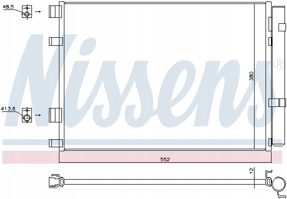 Nissens  Air conditioning cooler - nissens 940426