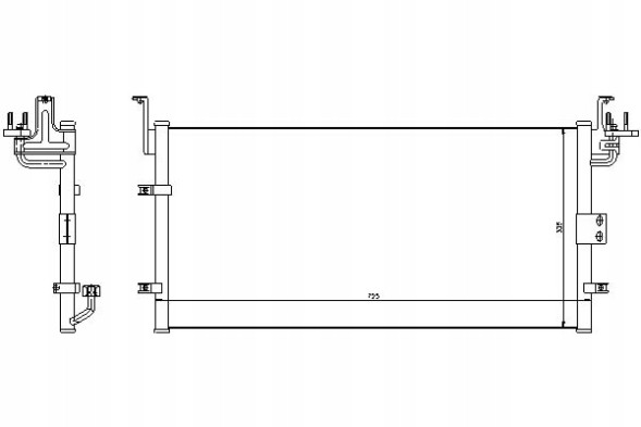 Nissens 94447 Nissens hyundai 94447 air conditioning cooler