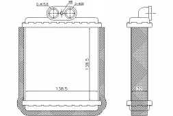 Nissens NIS73751(iMOTO) Heater (142x142x40) suzuki vitara x-90 1.6-2 + driver's essential #37