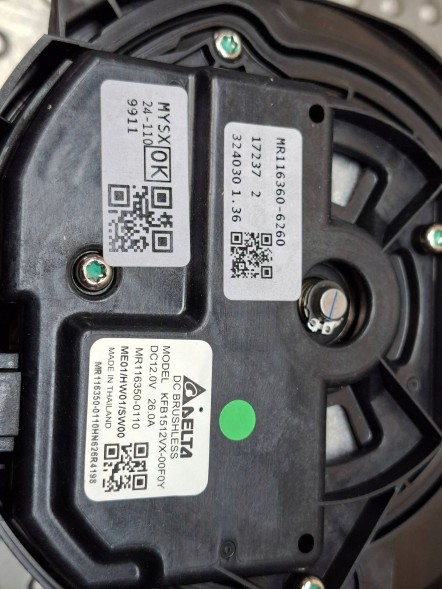 Alfa Romeo OE MR1163606260 Blower fan alfa romeo stelvio 16- mr116360-6260