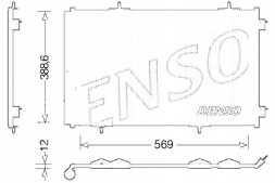 Denso  Dendcn21030 air conditioning cooler (with dehumidifier) + driver assistant #33
