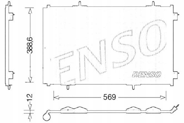 Denso  Dendcn21030 air conditioning cooler (with dehumidifier) + driver assistant #33