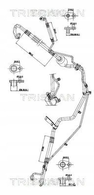 Triscan 9010 28078 Air conditioning cable 9010 28078 triscan peugeot
