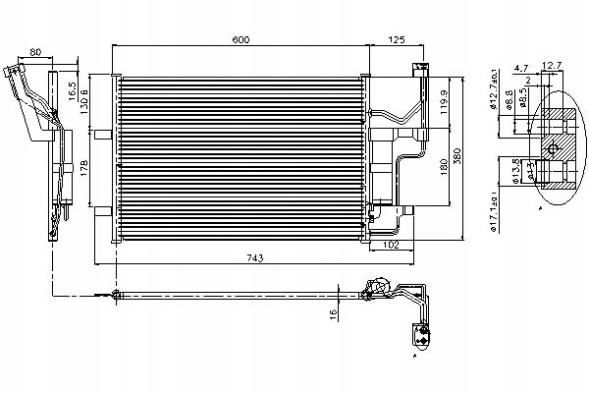Nissens 86220444 NIS Nis94902 air conditioning cooler (with dehumidifier) maz + driver assistant #33