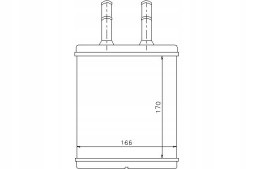 Nissens NIS77613/RS7 Heater (166x170x42) hyundai getz 1.1-1.6 09.0