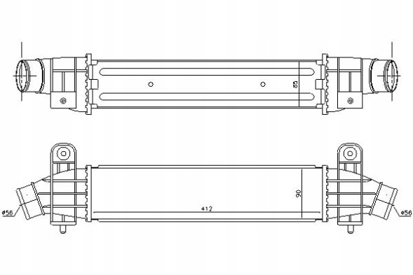 Nissens  Intercooler ford mondeo iii 2.0d/2.2d 10.00-03.07 + collision assistant #34