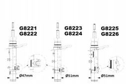 Monroe  Peugeot 208 208 i 1.0-1.6d 03.12- monr + driver's kit #35