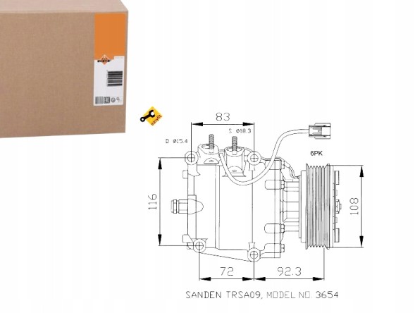 NRF 86227107 NRF Nrf32072 honda air conditioning compressor + driver assistant #33