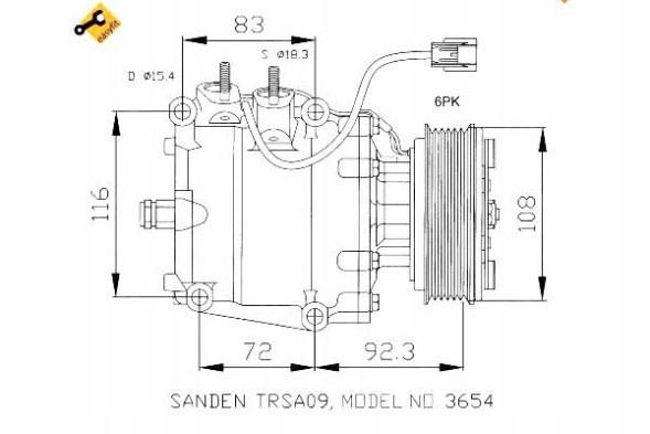 NRF 86227107 NRF Nrf32072 honda air conditioning compressor + driver assistant #33