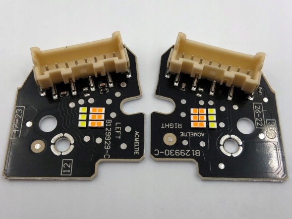 WOLLER H.169/196/45.+H.169/196/46. Tiles left right front light white headlight colors for vw mk8 golf viii