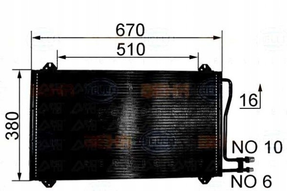 Behr Hella Service 85906872 BRH Brh8fc 351 037-161 condenser behr hella 9015000554 + driver assistant #33