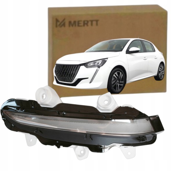 Mertt  Halogen led drl left daytime driving peugeot 208 ii 2019+ led drl