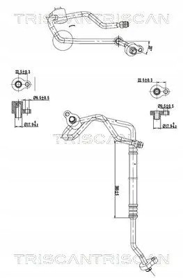Triscan  Air conditioning cable 9010 16067 triscan ford