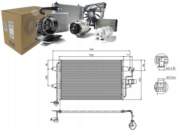 Nissens 86220393 NIS Nis94838 air conditioning cooler seat leon, toledo + driver assistant #33