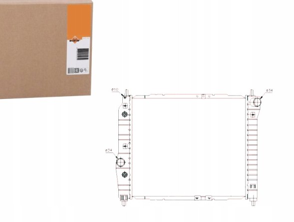 NRF NRF53638(iMOTO) Chevrolet aveo / kalos daewoo k engine cooler + driver's essential #37
