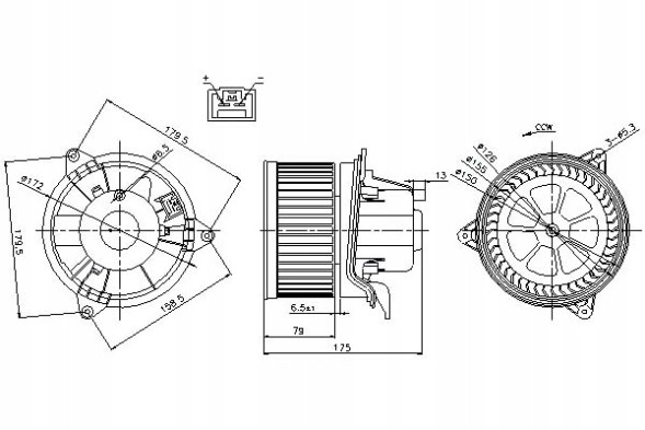 Nissens NIS87027/RS7 Nissens blower fan nis, 87027