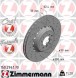 Zimmermann  Brake disc right front ventilated