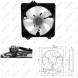 NRF 47695 Radiator fan 47695 nrf