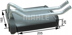 Mahle Mahle ah 174 000p heat exchanger, interior heating