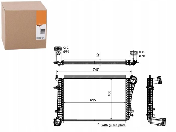 NRF 86226188 NRF Nrf intercooler audi seat skoda vw 30199