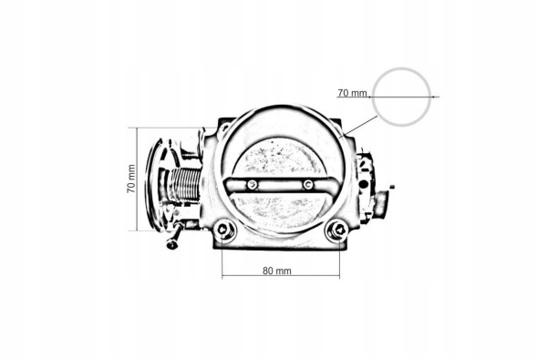 Turboworks MP-PP-007 Universal throttle 70mm