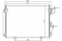 Nissens NIS94864(iMOTO) Air conditioning condenser mitsubishi pajero iii 2.5d + driver's essential #37