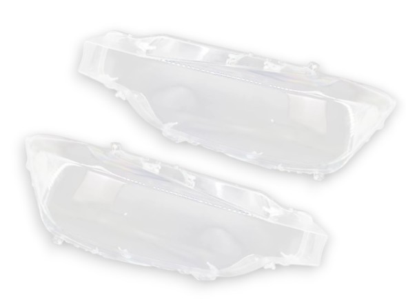 WOLLER L.169/322.+L.169/406. Headlight glass shades left right front for bmw 3 f30 f31 2011-2015