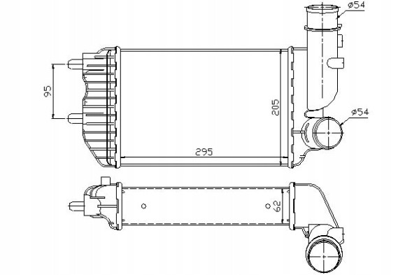 Nissens 96889 (NIS) 3840000 Nissens intercooler citroen jumper fiat ducato peu