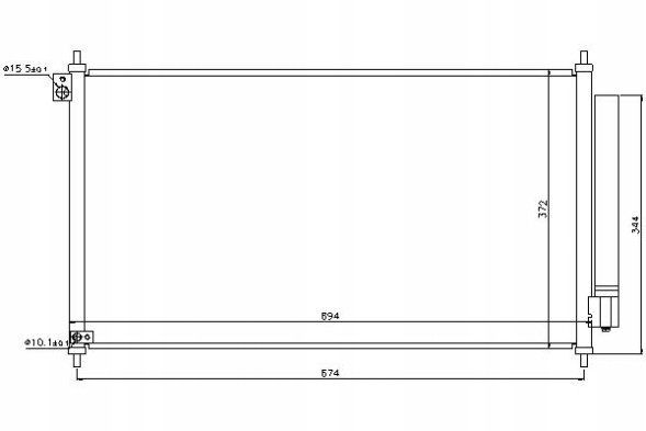 Nissens NIS940341(iMOTO) Air conditioning condenser honda civic ix 1.8 02.12- + driver's essential #37