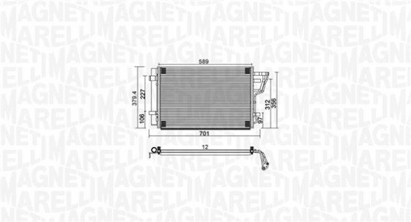 Magneti Marelli 350203951000 Magneti marelli air conditioning condenser hyundai elantra tre volumi (hd)1.6