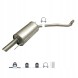 Ferroz Export ZEST.06.178 Final silencer for vw transporter t4 2.0/2.5/2.8 vr6 from 1996-2003