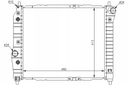 Nissens NIS61635(iMOTO) Chevrolet aveo / kalos daewoo k engine cooler + driver's essential #37